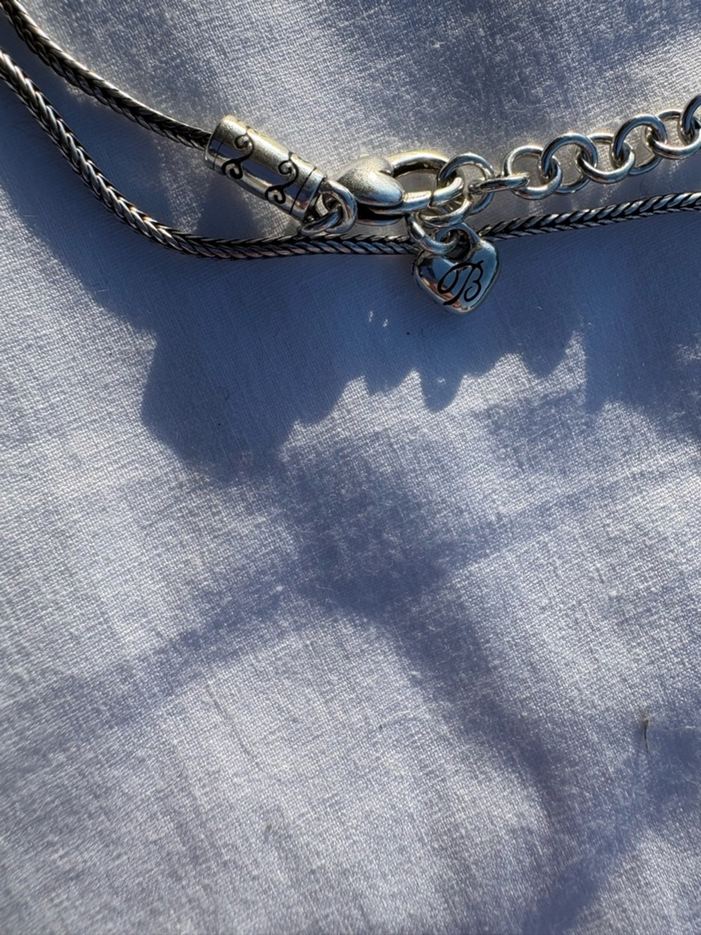 Brighton Silver Bird in a Cage Pendant Necklace on a Snake Chain - Picture 6 of 7